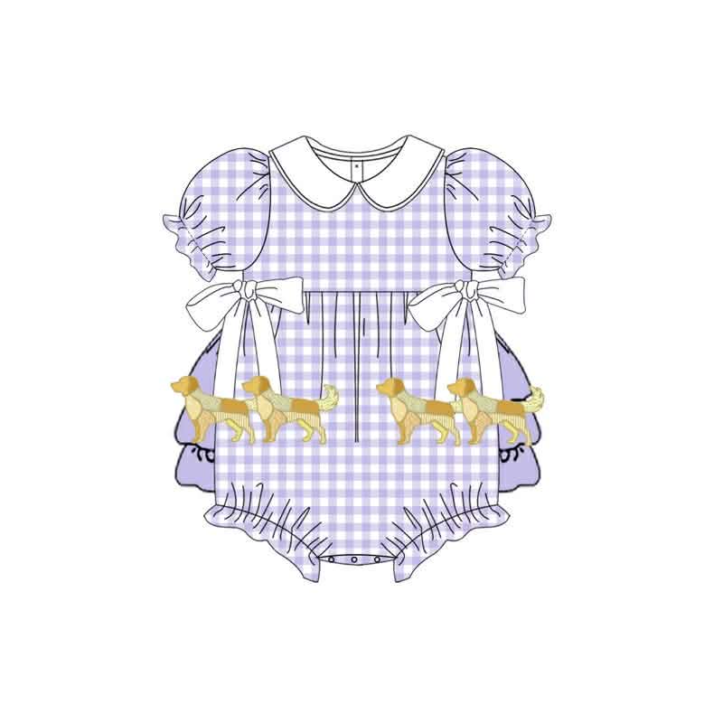 Pre Order Lavender Gingham and Patchwork Goldens